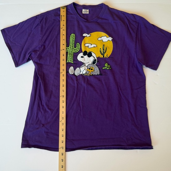 Vintage Snoopy Desert T Shirt Purple Delta Pro Weight Adult L Peanuts Woodstock - Picture 4 of 7
